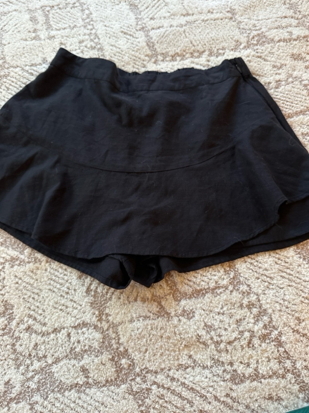 Lauren Conrad Black Skort Mini Skirt Shorts Hybrid Size M Flowy Summer